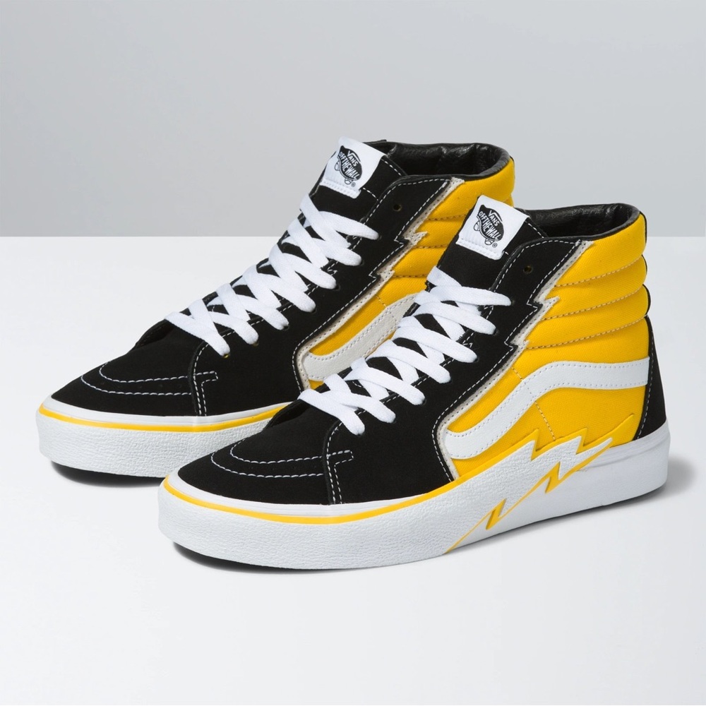 vans sk8 hi bolt racing lightning shoe